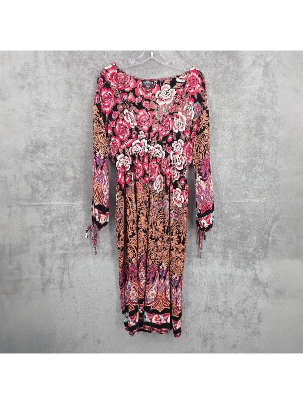 Angie Duster Cardigan M Colorful Bohemian Floral Romantic Dark Academia Festival